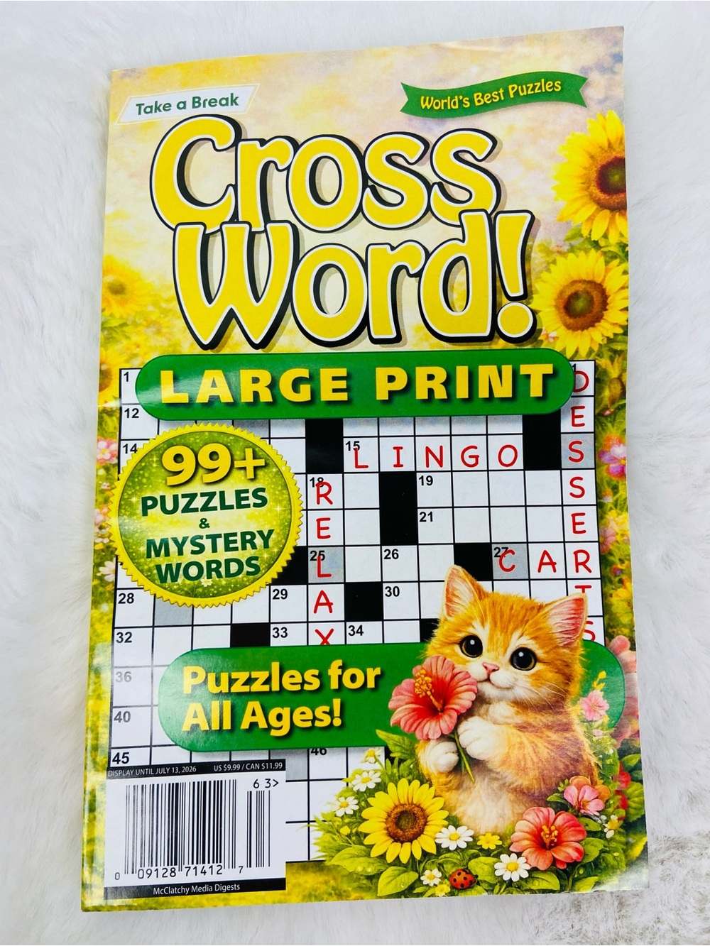 Cross Word! Large Print 99+ puzzles & mystery words Puzzle Book